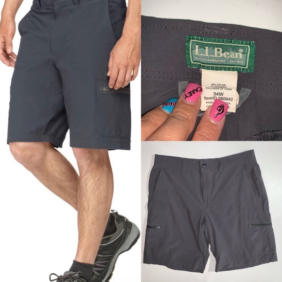 Ll Bean Cresta Hiking Shorts Mens Size 